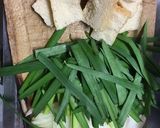 ひき肉と油揚げと香味野菜のポン酢炒め作り方1写真