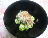 オクラ＆とろろ昆布の冷え冷え吸い物作り方2写真