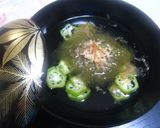 オクラ＆とろろ昆布の冷え冷え吸い物作り方3写真