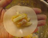 おさかなソーセージ＆コーン♡パリパリ餃子作り方3写真