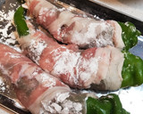柚子胡椒香る！万願寺とうがらしの肉巻き作り方2写真