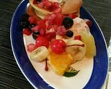 フルーツパンケーキ❤糖質制限作り方6写真