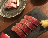 ちょっとだけ燻製にした中トロの酢醤油漬作り方7写真