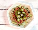 納豆とオクラのシャキシャキサラダ作り方2写真