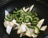 ゴーヤとエリンギのたまごとじ作り方3写真