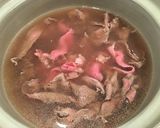 牛肉と三つ葉のとろろ鍋作り方3写真