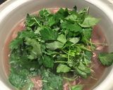 牛肉と三つ葉のとろろ鍋作り方4写真
