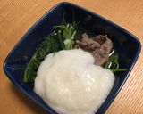 牛肉と三つ葉のとろろ鍋作り方5写真
