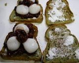 簡単！白玉あずきサンド(よもぎパン)作り方2写真