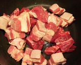 牛すじ、バラ、もも肉のカレーライス作り方4写真