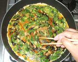 余ったひじき煮で卵焼き♪簡単フライパン作り方5写真