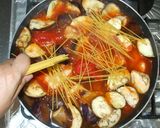 スープパスタ♪簡単トマト缶と鶏むね肉作り方10写真
