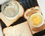 子供の喜ぶ！目玉焼きトースト作り方1写真