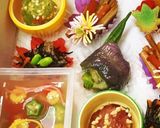 夏の精進折り詰め お盆 お供え 夏弁当作り方1写真