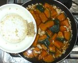かぼちゃの煮物♪簡単ひき肉あんかけ作り方9写真