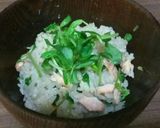 銀鮭と豆苗のヘルシー炊き込みご飯作り方12写真