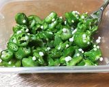 納豆にプランワン☆②Wねばねばオクラ納豆作り方1写真