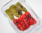 揚げ茄子と焼きパプリカのスパイシーな冷菜作り方7写真