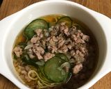 簡単◎豚肉とキュウリの中華風そうめん作り方5写真