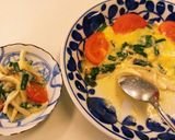 簡単♪ﾚﾝｼﾞでﾄﾏﾄとｴﾘﾝｷﾞ&☆作り方5写真