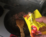 ミートソースの残り活用)タコスライス作り方4写真