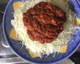 ミートソースの残り活用)タコスライス作り方9写真