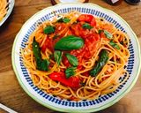 バジルとアンチョビ風味のトマトパスタ作り方5写真