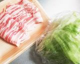 ゆず胡椒がピリっ♡豚バラとレタス蒸し作り方1写真