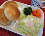 キャベツ&ベーコンエッグチーズ焼き作り方3写真
