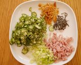 我が家の定番♫オクラチャーハン作り方1写真