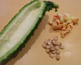 ゴーヤー丸ごとネギ塩レモン焼き作り方1写真