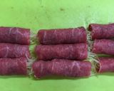 そうめんかぼちゃ(金糸瓜)の牛肉巻き作り方4写真