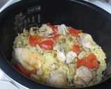 炊飯器でチキン&あさりパエリア作り方7写真