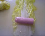 おさかなｿｰｾｰｼﾞでロール白菜作り方2写真