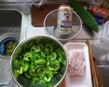 合挽き肉で作るゴーヤチャンプル作り方2写真