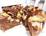 キャラメルソースがけチョコバナナケーキ作り方10写真