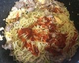 キムチの素でキムチ焼きそば作り方8写真