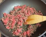 簡単★万願寺唐辛子のひき肉味噌あんかけ作り方2写真