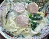 ☆野薔薇の咲いたようなクリームパスタ☆作り方7写真