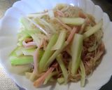 セロリとハム入り、春雨のごまドレ味作り方4写真