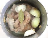 丸鶏で取るような濃いチキンストック作り方3写真