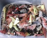 さっぱりおつまみ 黒ごま風味の鰯の酢漬け作り方4写真
