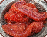 魚屋さん簡単筋子下処理方法から塩漬け作り方4写真