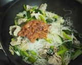 超ヘルシー！しらたきの塩辛焼きそば作り方3写真