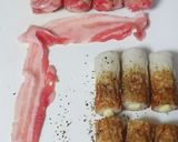 ちくわ＋チーズの肉巻き作り方2写真