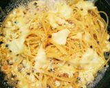 お茶漬けの素で簡単！納豆卵クリームパスタ作り方4写真