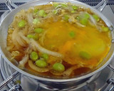 たまご丼・・枝豆たくさんのたまご丼作り方4写真