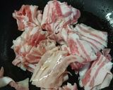 豚キムチーズ丼作り方1写真