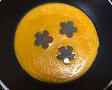 【簡単】キャラ弁 花柄 薄焼き卵作り方12写真