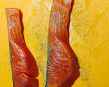 蒸し野菜と鮭のチーズムニエル作り方1写真